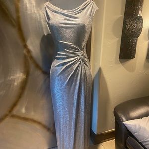 Ralph Lauren Silver Evening Gown